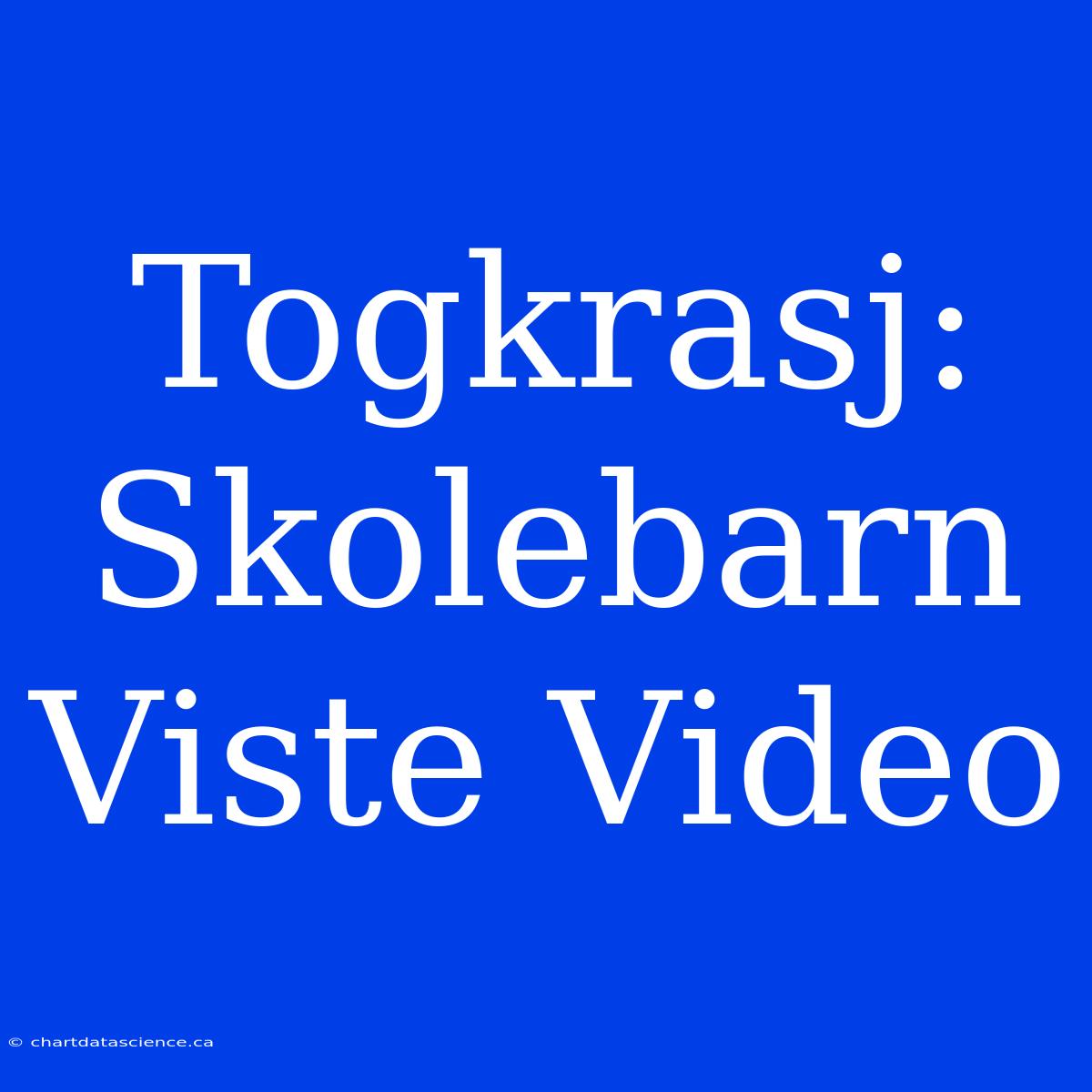 Togkrasj: Skolebarn Viste Video