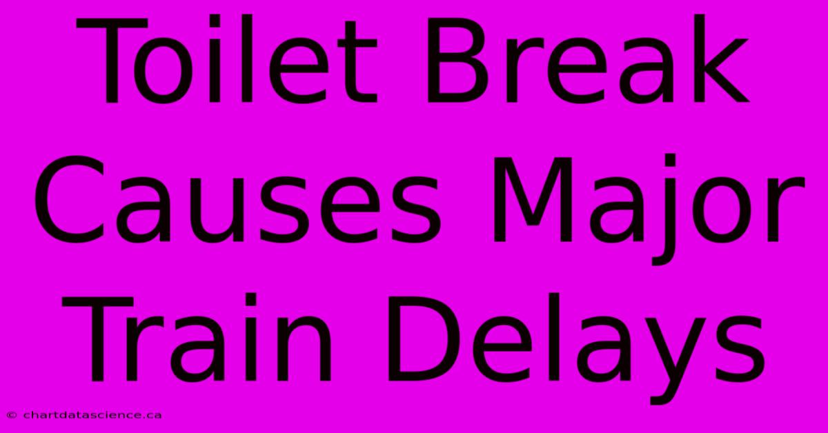 Toilet Break Causes Major Train Delays