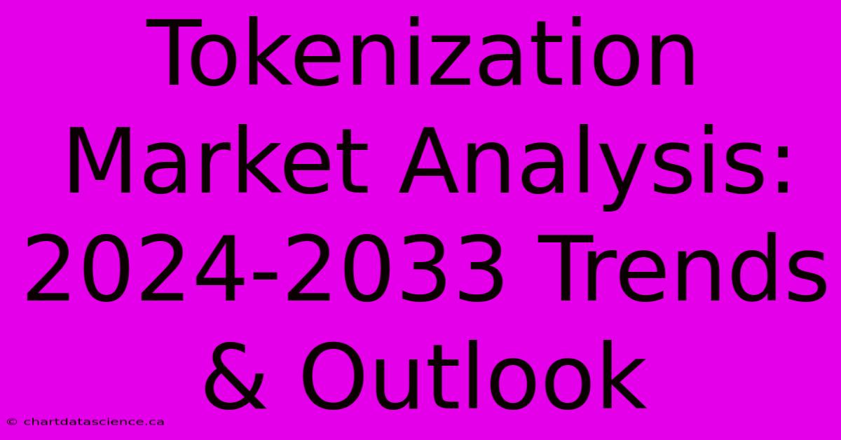 Tokenization Market Analysis: 2024-2033 Trends & Outlook