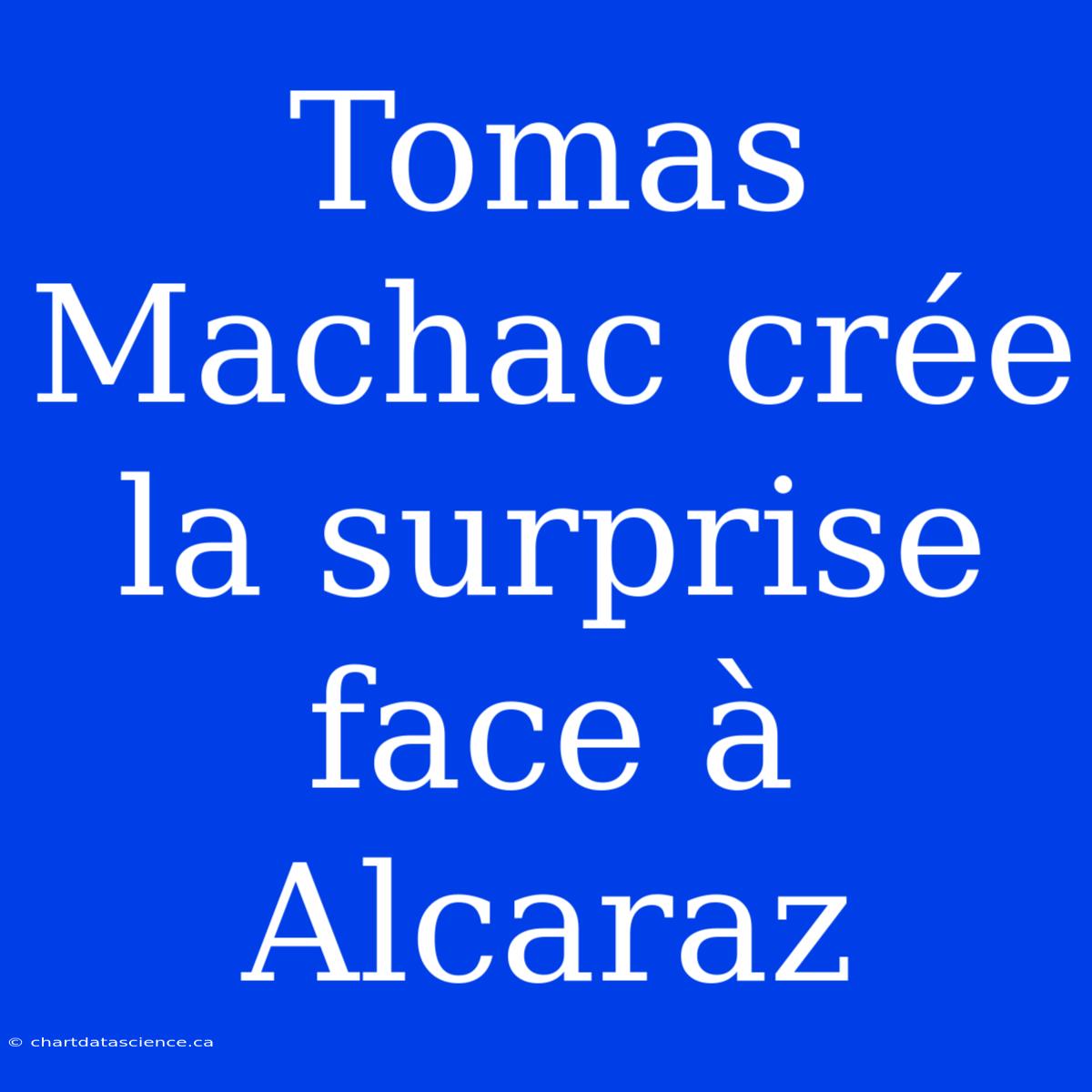 Tomas Machac Crée La Surprise Face À Alcaraz