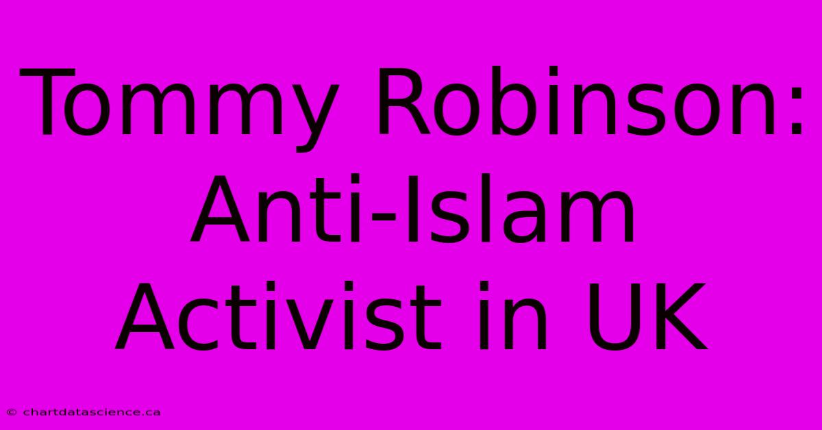 Tommy Robinson: Anti-Islam Activist In UK