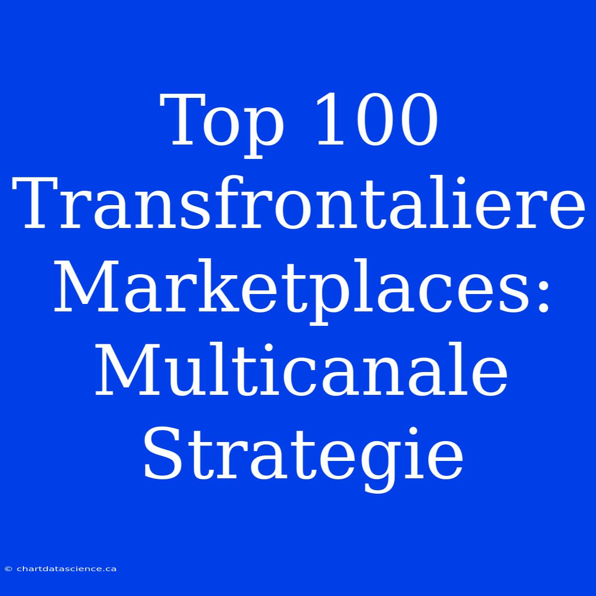 Top 100 Transfrontaliere Marketplaces: Multicanale Strategie