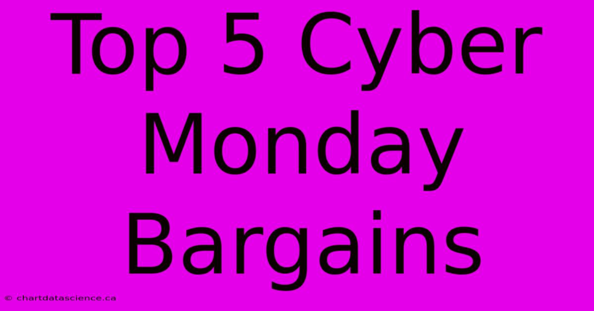 Top 5 Cyber Monday Bargains