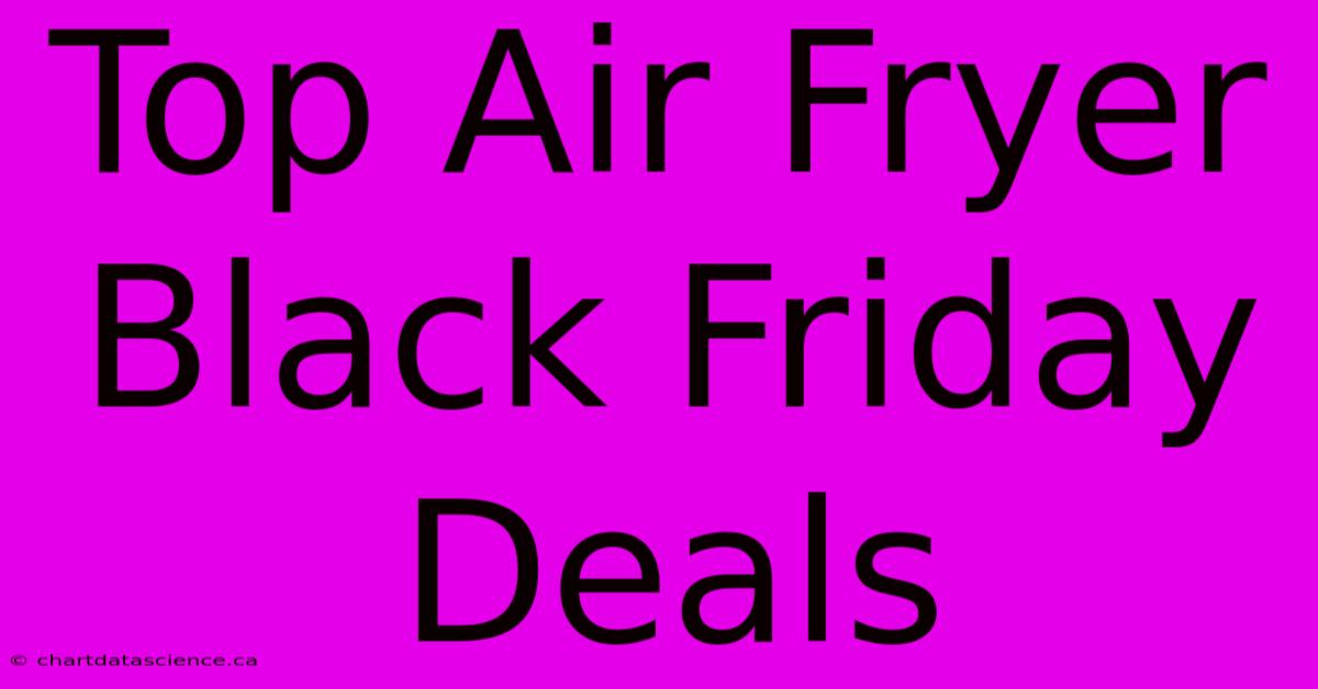 Top Air Fryer Black Friday Deals