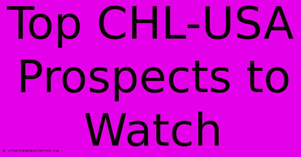 Top CHL-USA Prospects To Watch