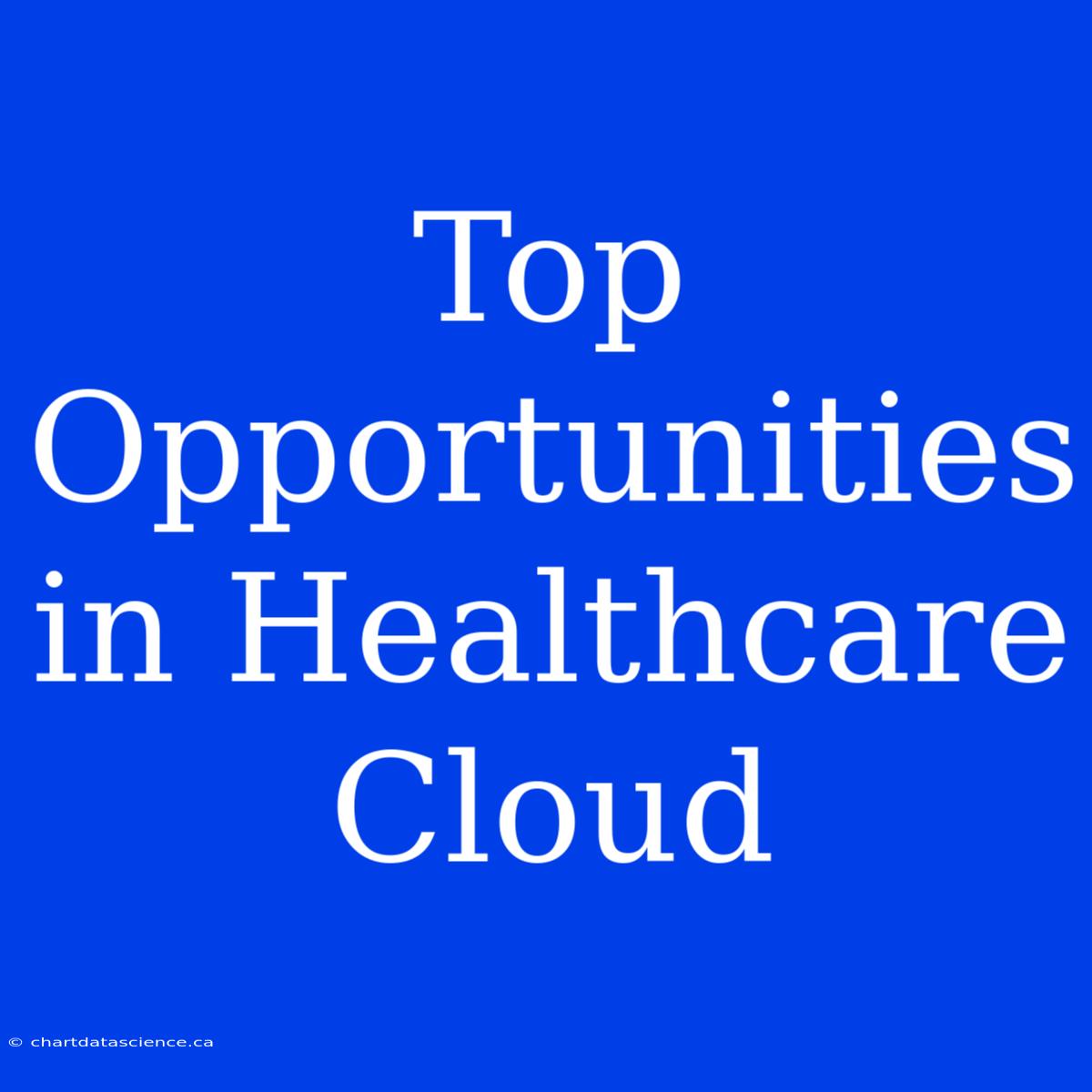 Top Opportunities In Healthcare Cloud