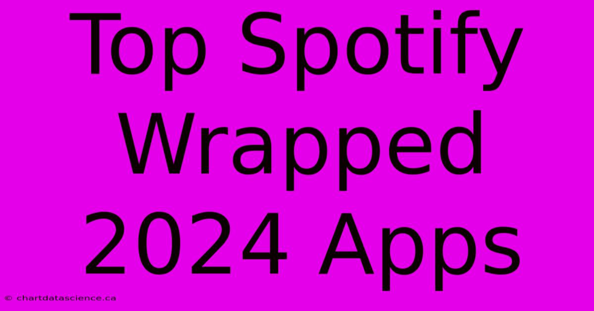 Top Spotify Wrapped 2024 Apps