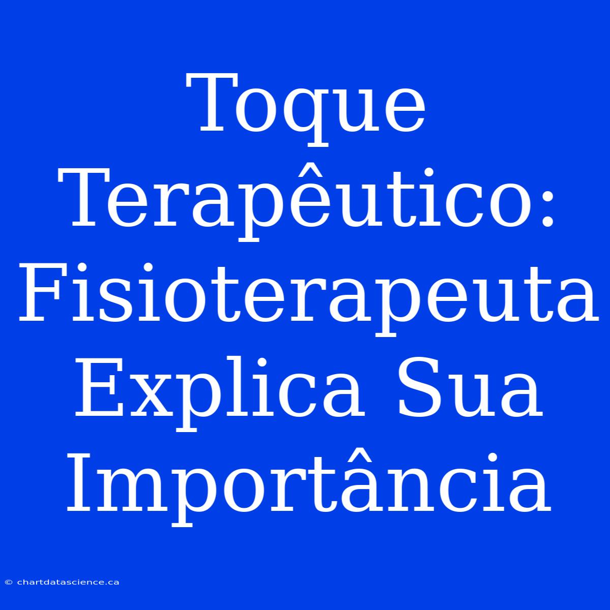 Toque Terapêutico: Fisioterapeuta Explica Sua Importância