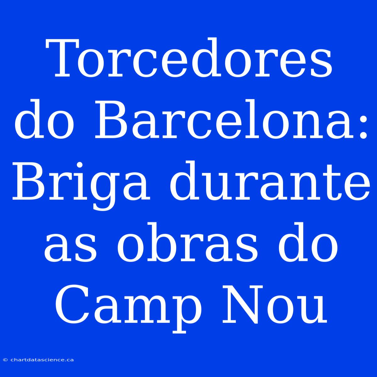 Torcedores Do Barcelona: Briga Durante As Obras Do Camp Nou