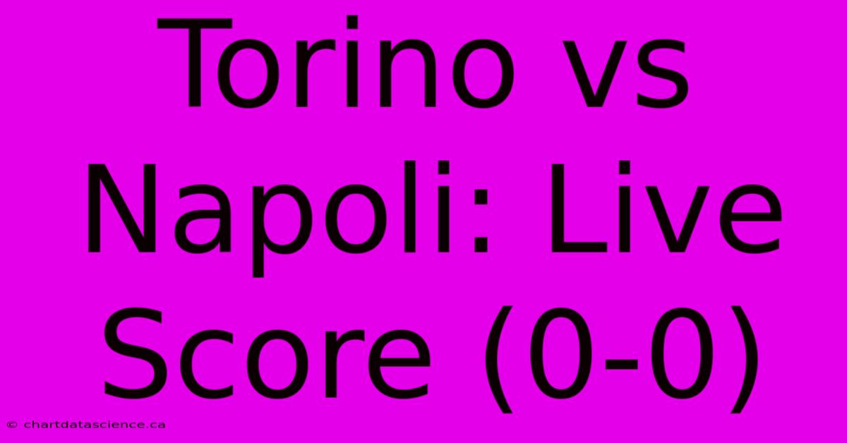 Torino Vs Napoli: Live Score (0-0)