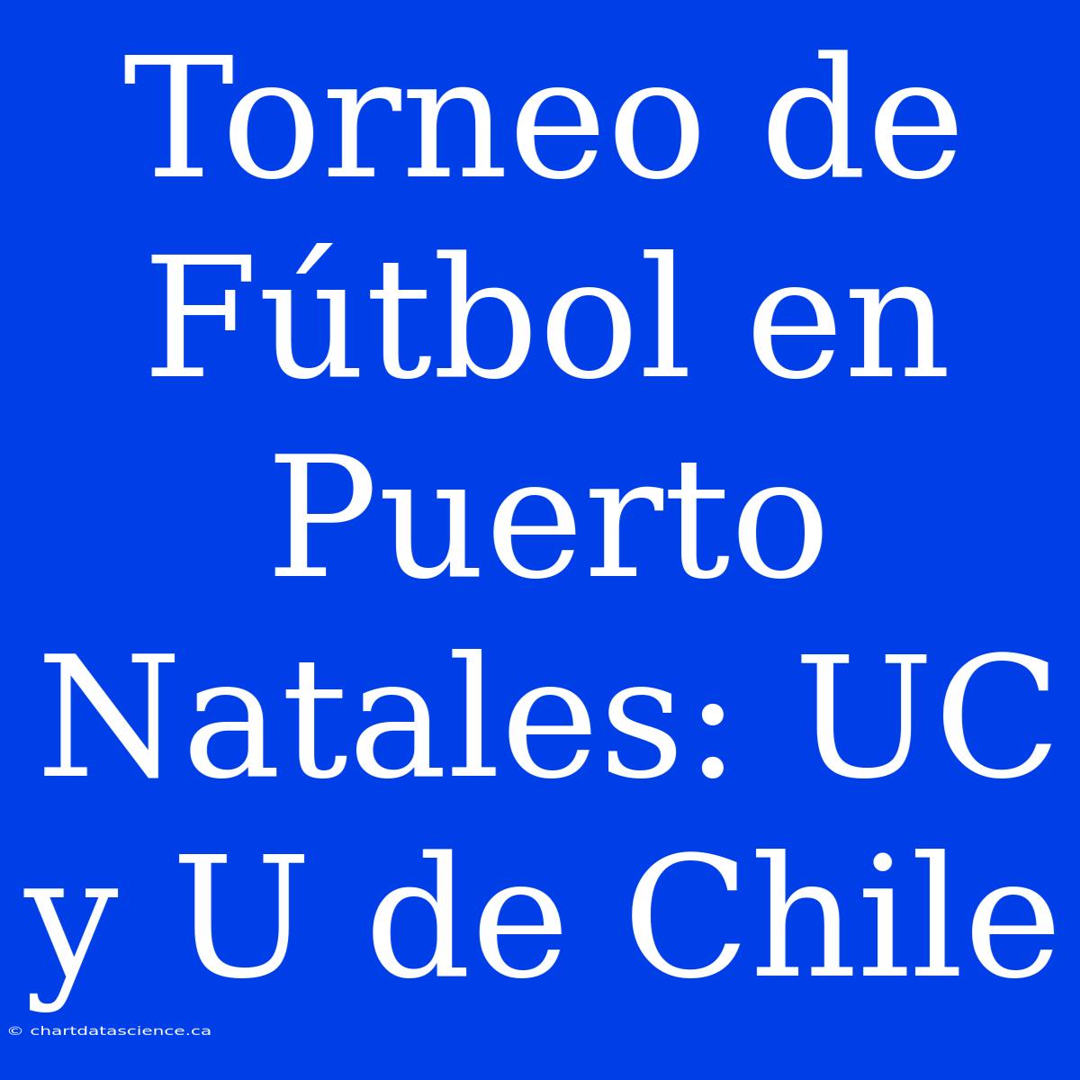 Torneo De Fútbol En Puerto Natales: UC Y U De Chile