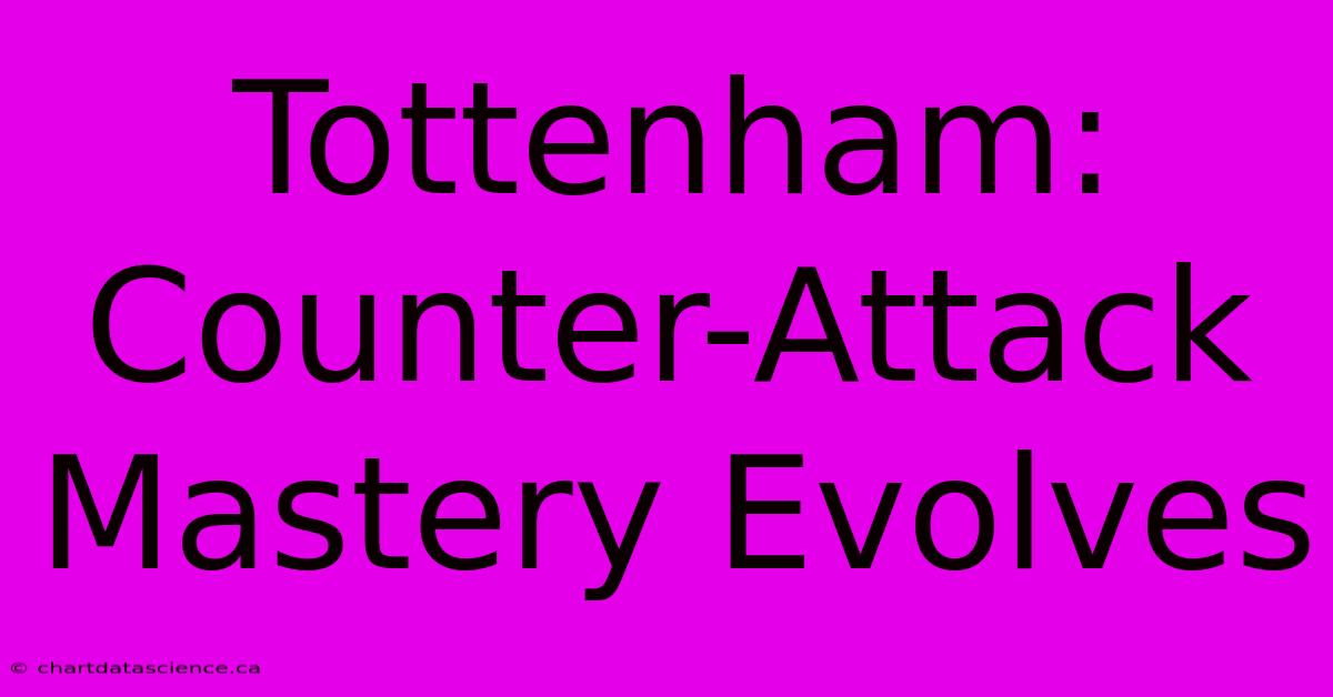 Tottenham: Counter-Attack Mastery Evolves