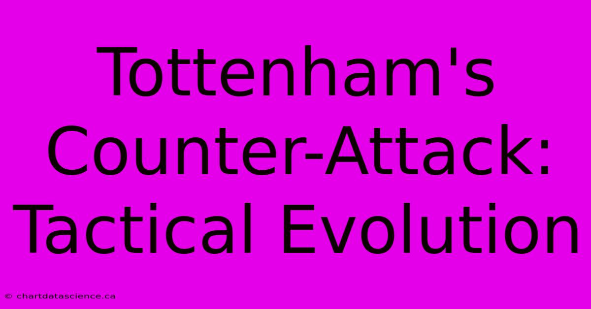 Tottenham's Counter-Attack: Tactical Evolution