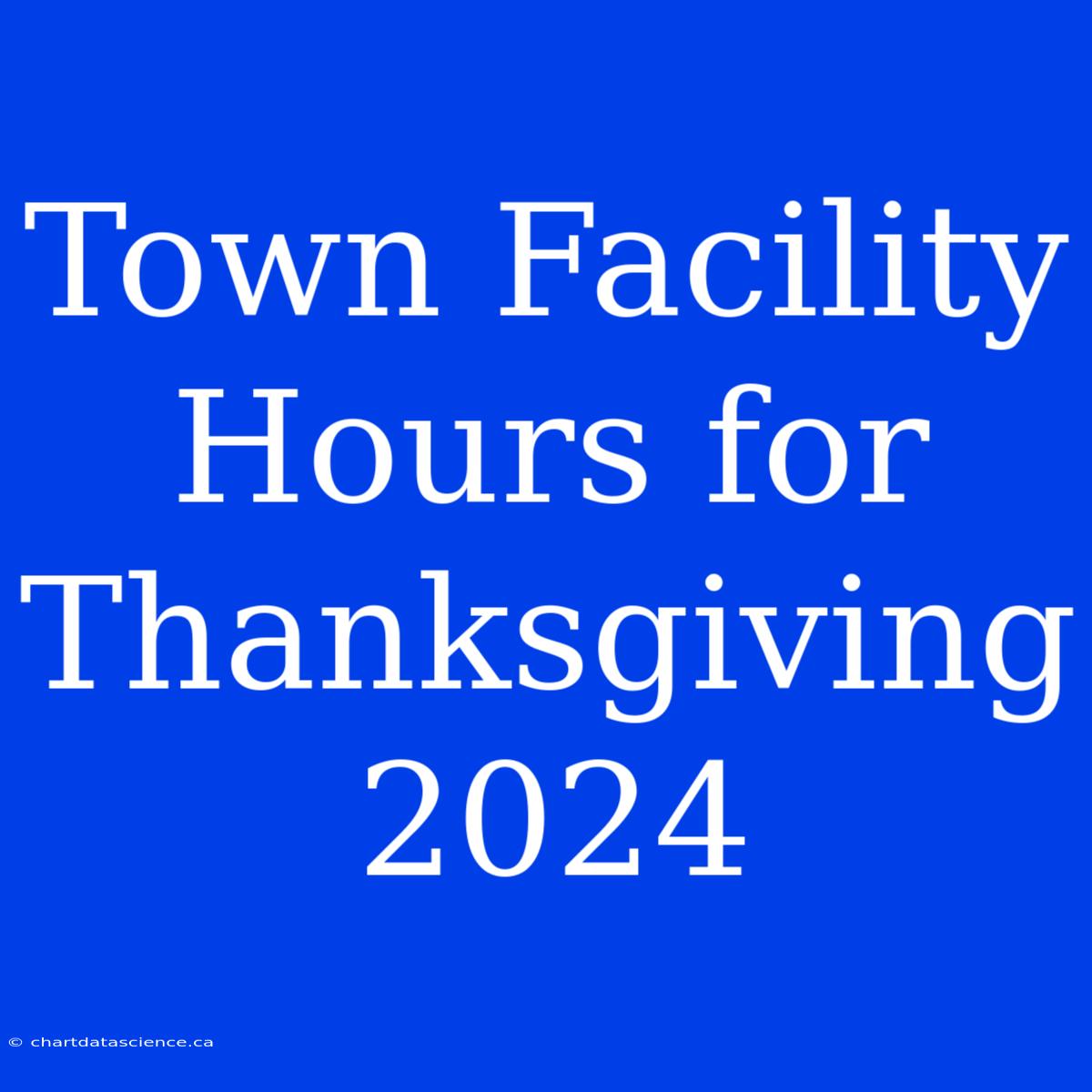 Town Facility Hours For Thanksgiving 2024