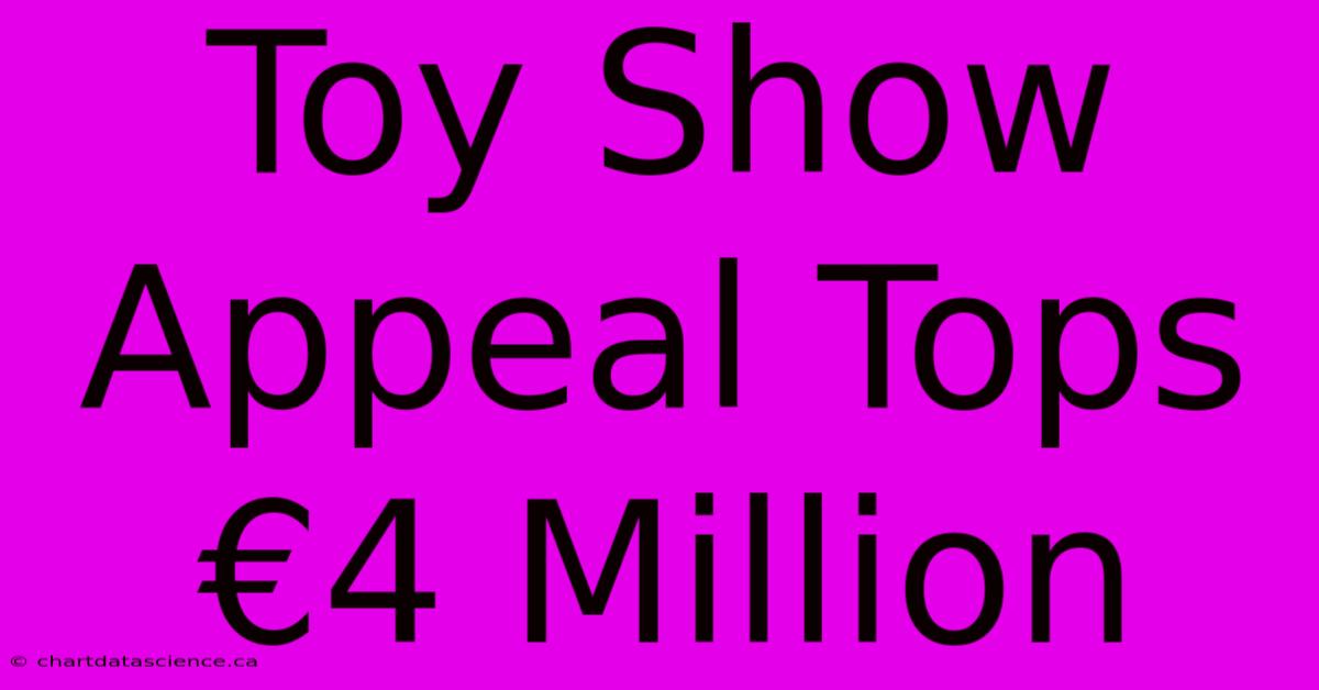 Toy Show Appeal Tops €4 Million