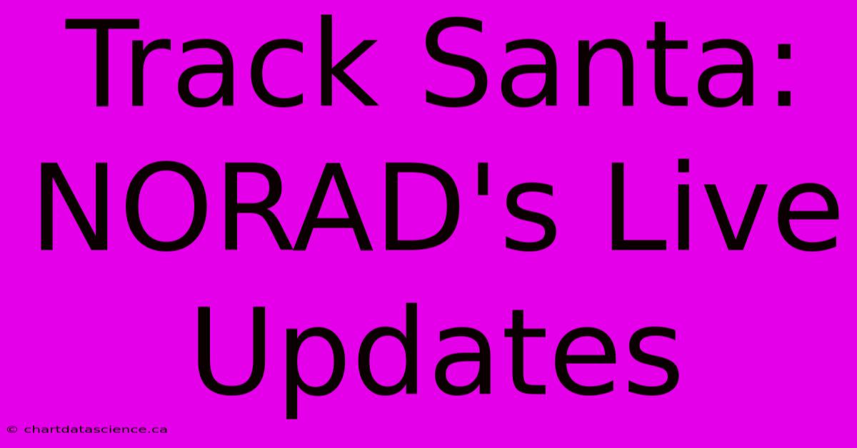 Track Santa: NORAD's Live Updates