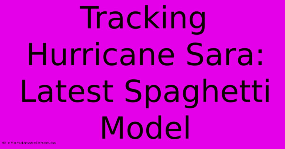 Tracking Hurricane Sara: Latest Spaghetti Model