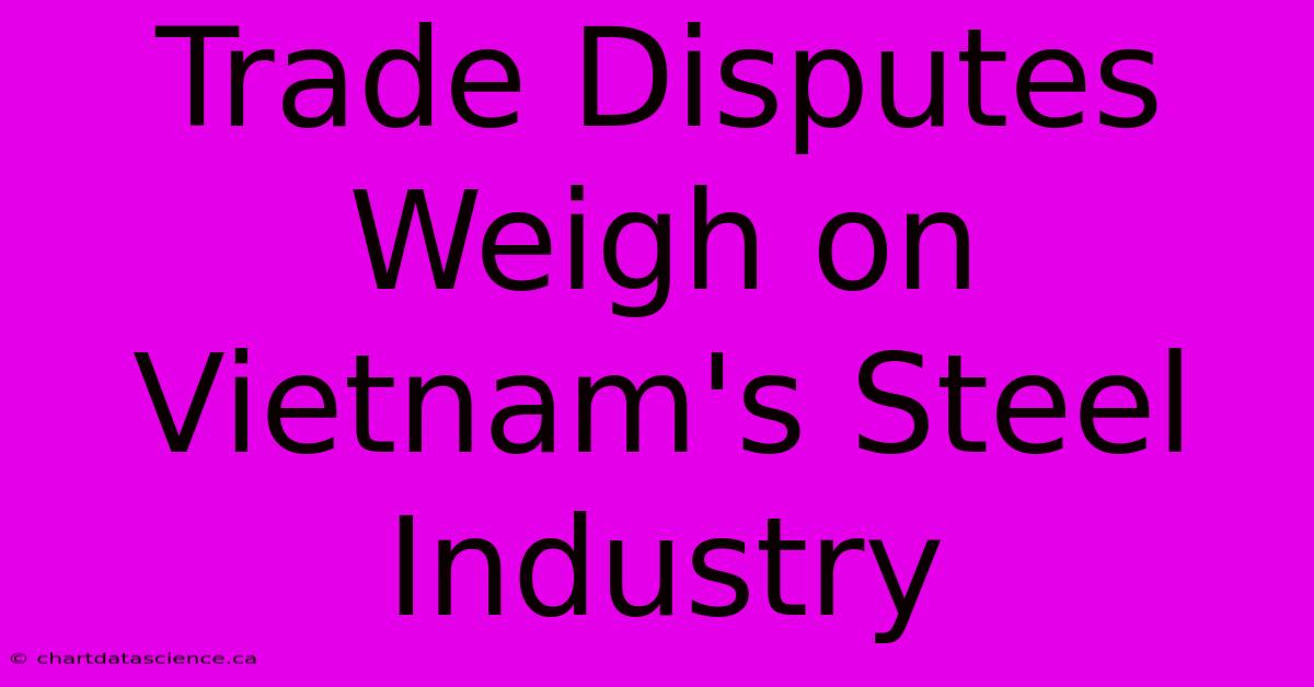 Trade Disputes Weigh On Vietnam's Steel Industry