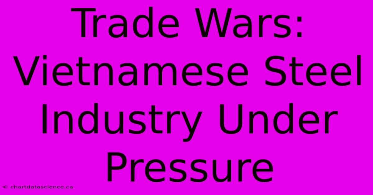 Trade Wars: Vietnamese Steel Industry Under Pressure