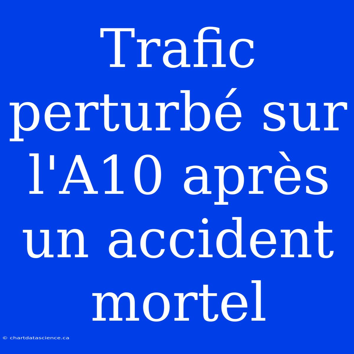 Trafic Perturbé Sur L'A10 Après Un Accident Mortel