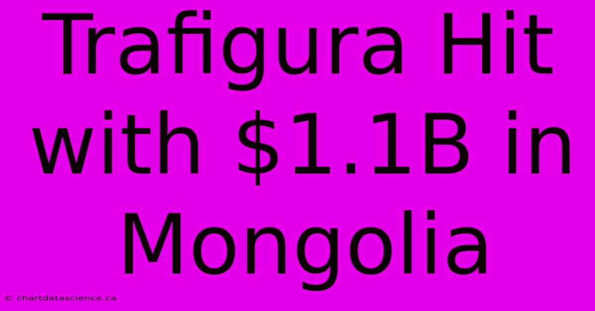 Trafigura Hit With $1.1B In Mongolia