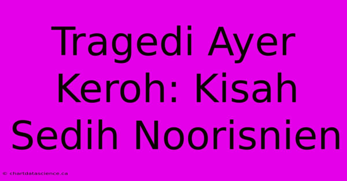 Tragedi Ayer Keroh: Kisah Sedih Noorisnien