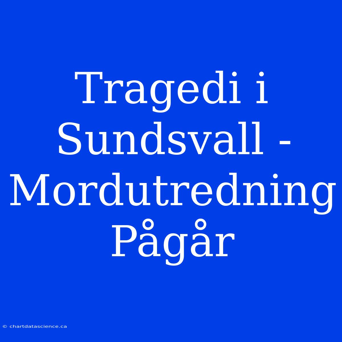 Tragedi I Sundsvall - Mordutredning Pågår