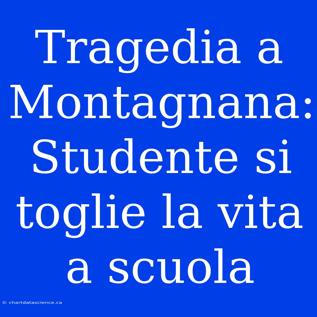 Tragedia A Montagnana: Studente Si Toglie La Vita A Scuola