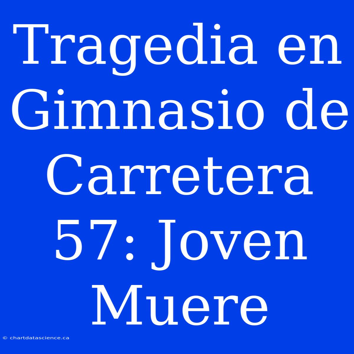 Tragedia En Gimnasio De Carretera 57: Joven Muere