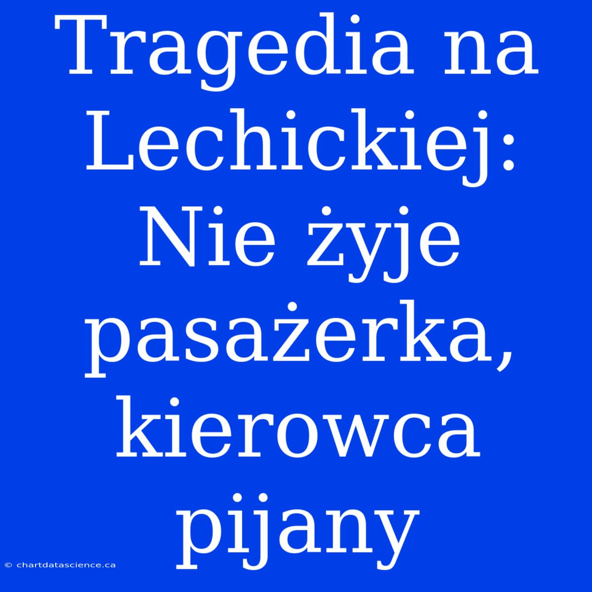 Tragedia Na Lechickiej: Nie Żyje Pasażerka, Kierowca Pijany