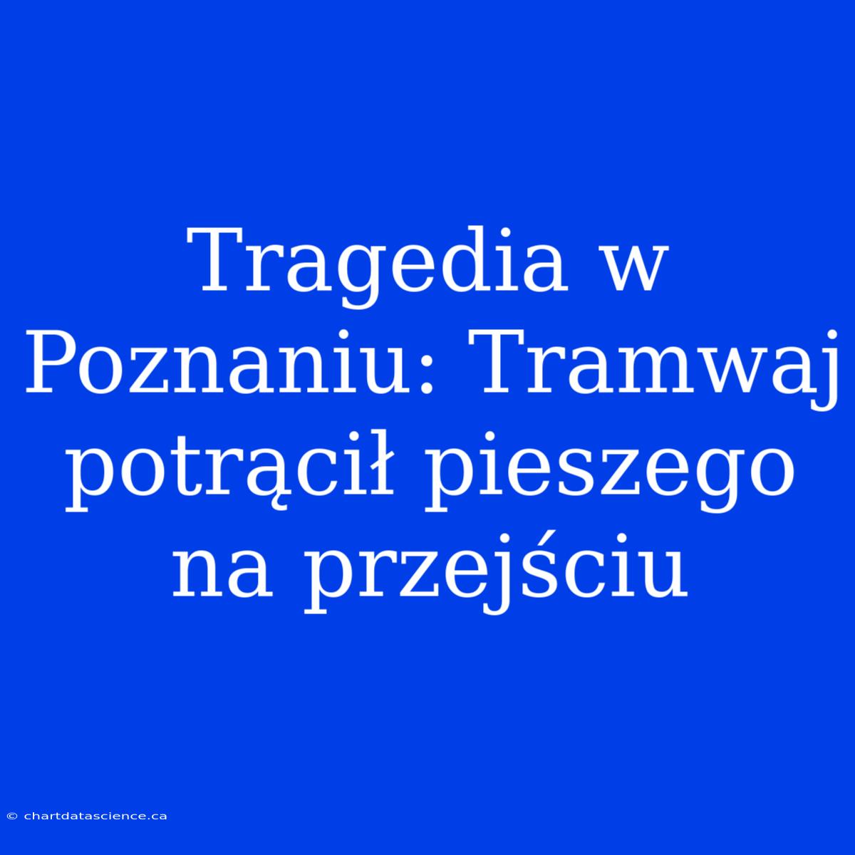 Tragedia W Poznaniu: Tramwaj Potrącił Pieszego Na Przejściu