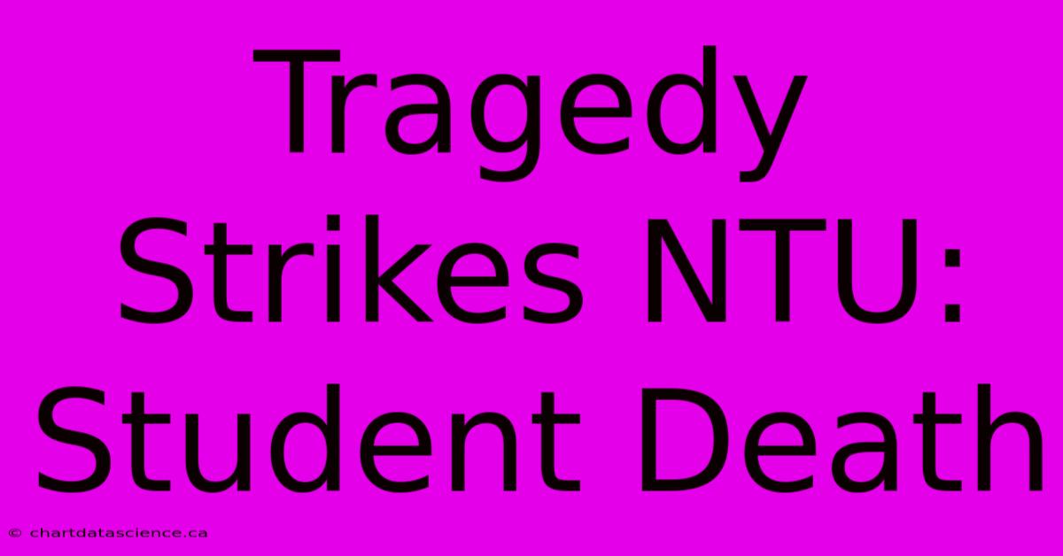 Tragedy Strikes NTU: Student Death