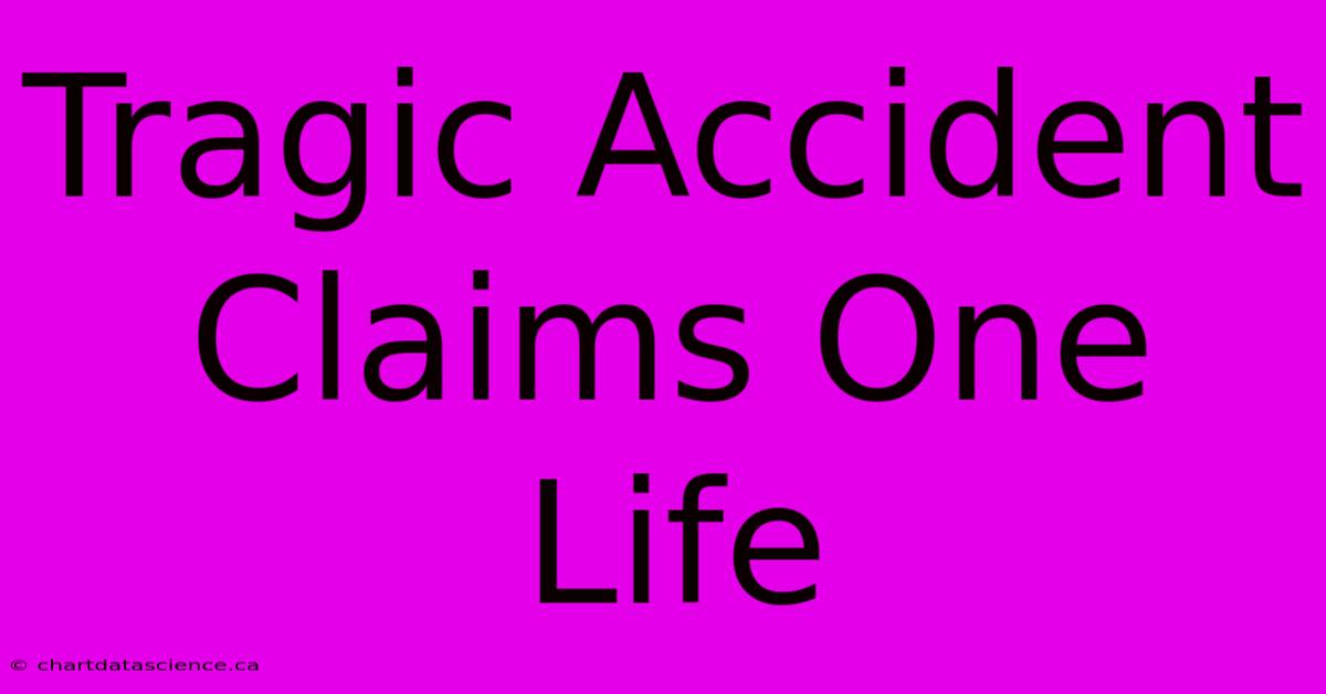 Tragic Accident Claims One Life