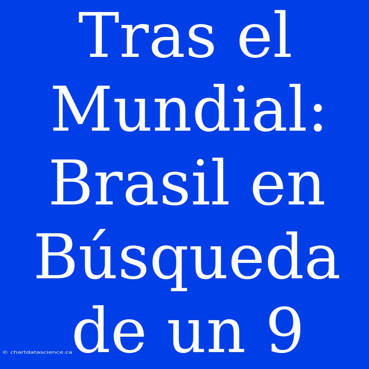 Tras El Mundial: Brasil En Búsqueda De Un 9