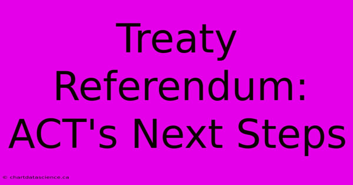 Treaty Referendum: ACT's Next Steps 