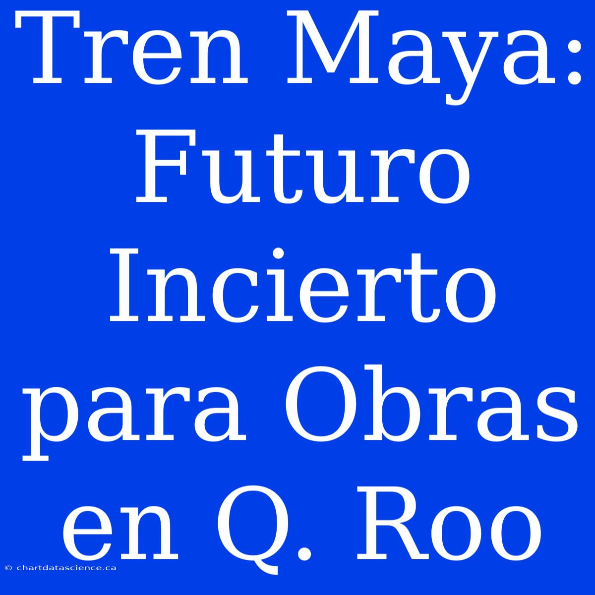 Tren Maya: Futuro Incierto Para Obras En Q. Roo