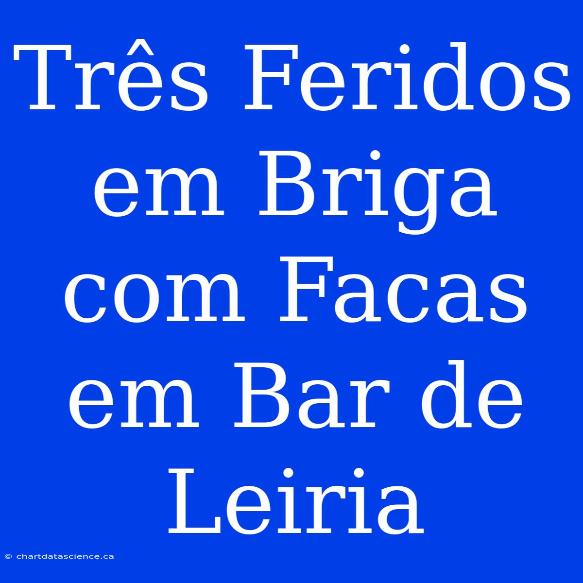 Três Feridos Em Briga Com Facas Em Bar De Leiria