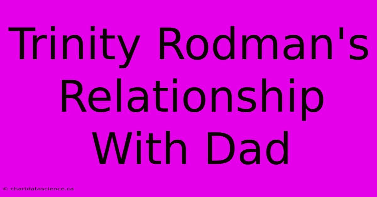 Trinity Rodman's Relationship With Dad