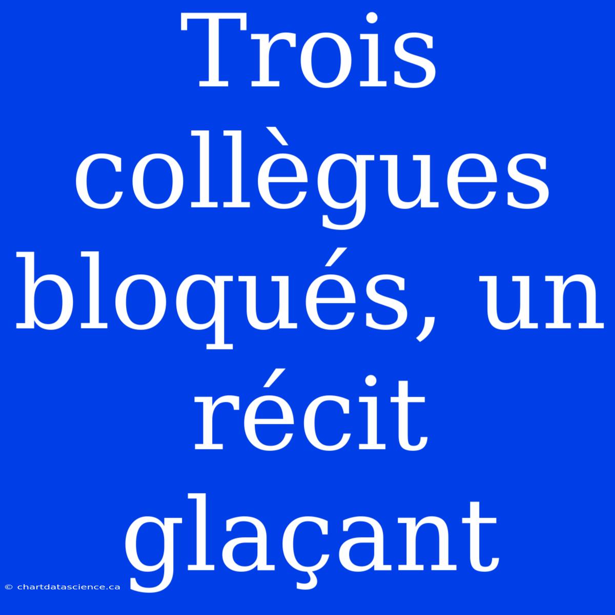 Trois Collègues Bloqués, Un Récit Glaçant