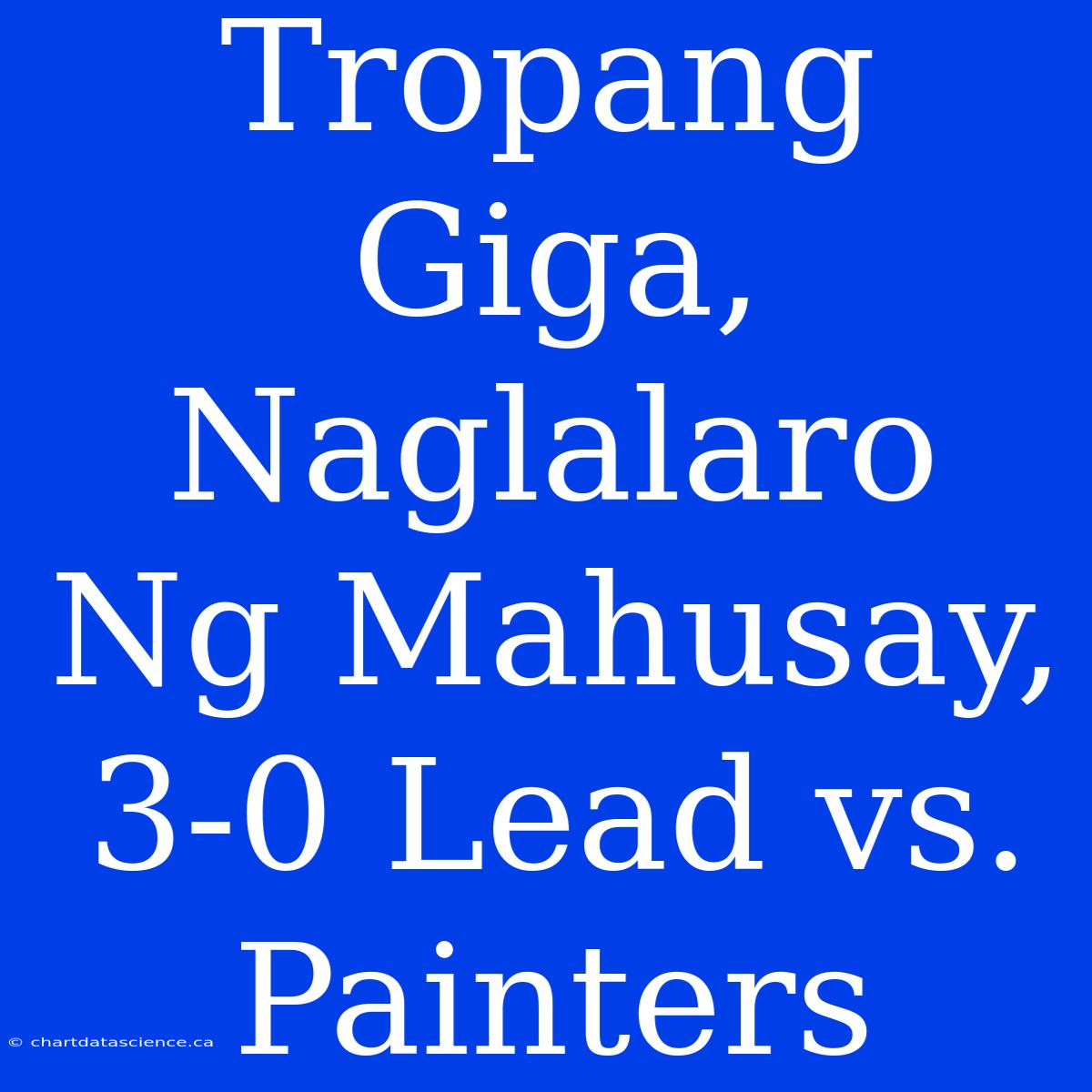 Tropang Giga, Naglalaro Ng Mahusay, 3-0 Lead Vs. Painters