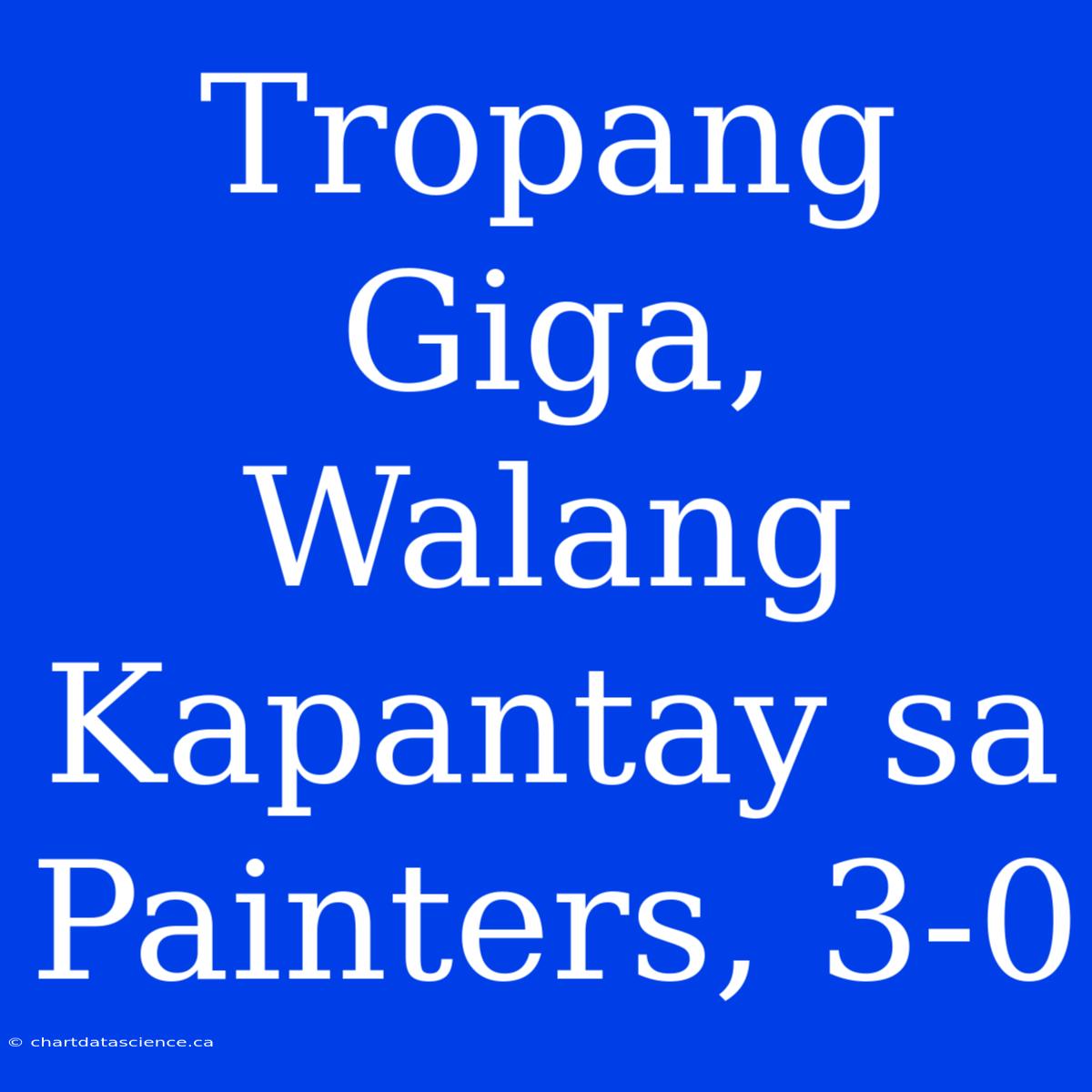 Tropang Giga, Walang Kapantay Sa Painters, 3-0