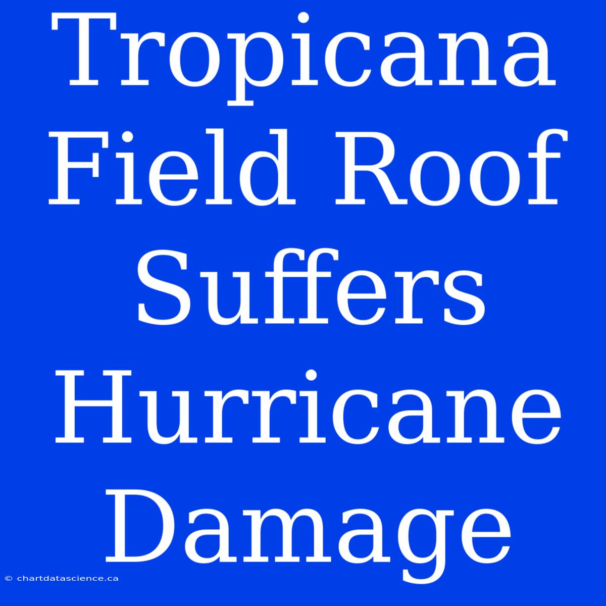 Tropicana Field Roof Suffers Hurricane Damage