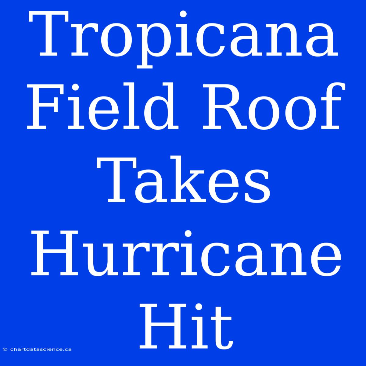 Tropicana Field Roof Takes Hurricane Hit