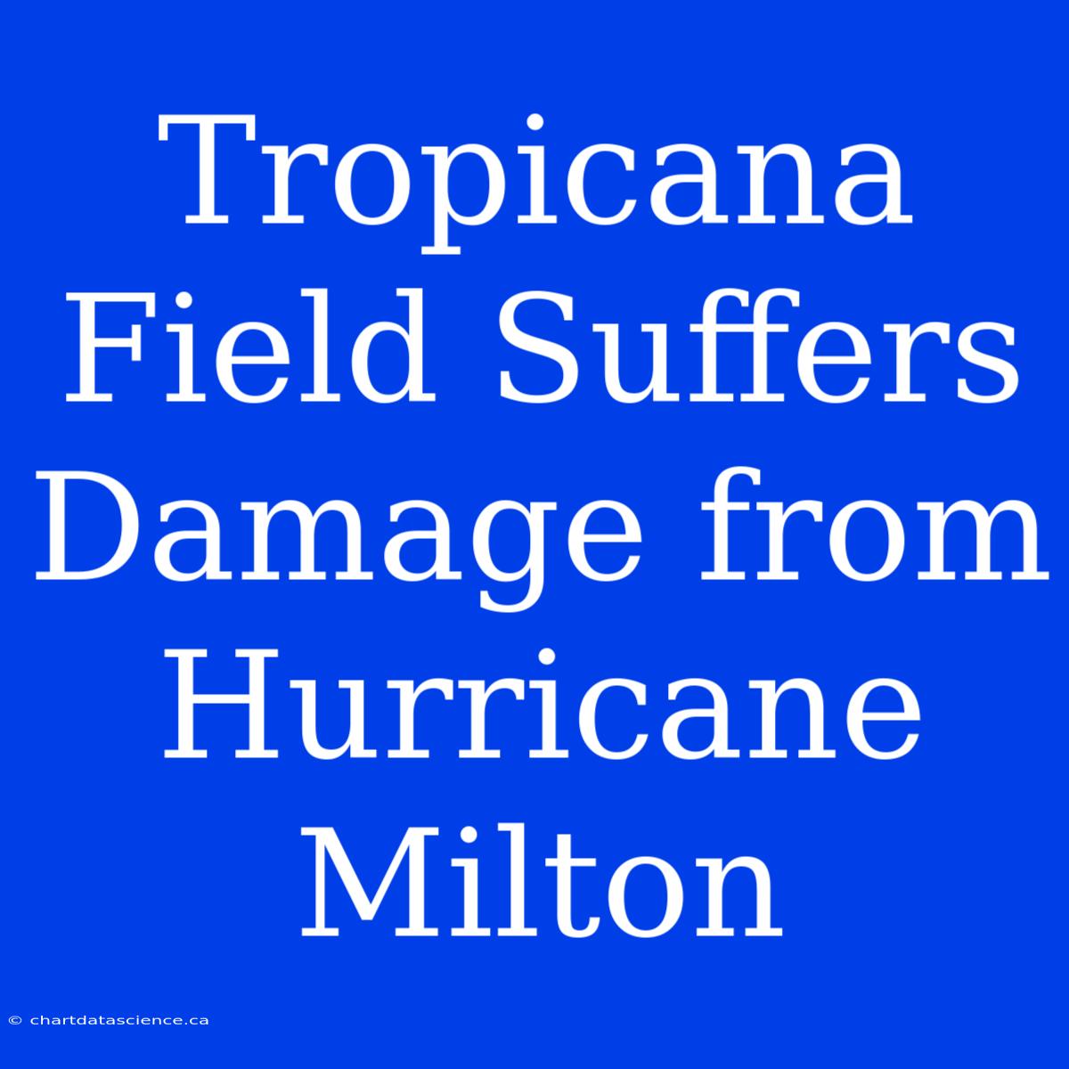 Tropicana Field Suffers Damage From Hurricane Milton