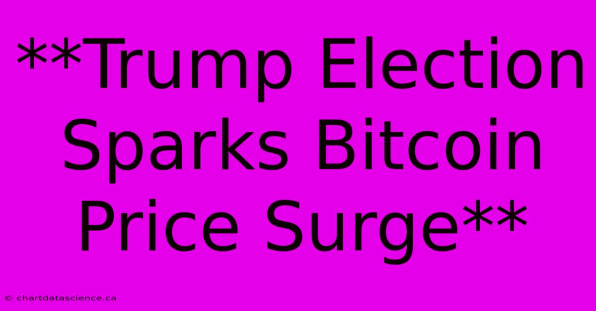 **Trump Election Sparks Bitcoin Price Surge**