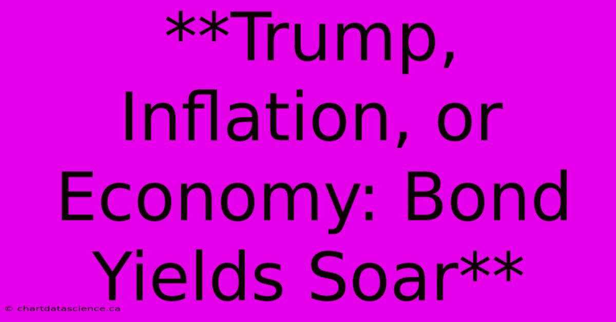 **Trump, Inflation, Or Economy: Bond Yields Soar**