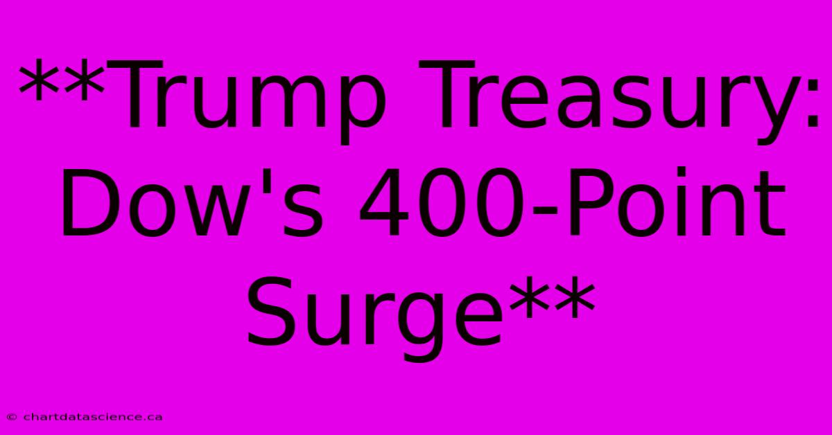 **Trump Treasury: Dow's 400-Point Surge**