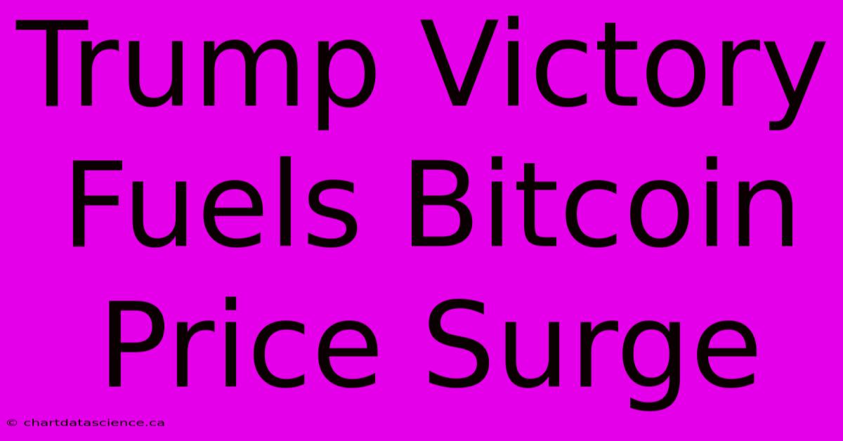 Trump Victory Fuels Bitcoin Price Surge 