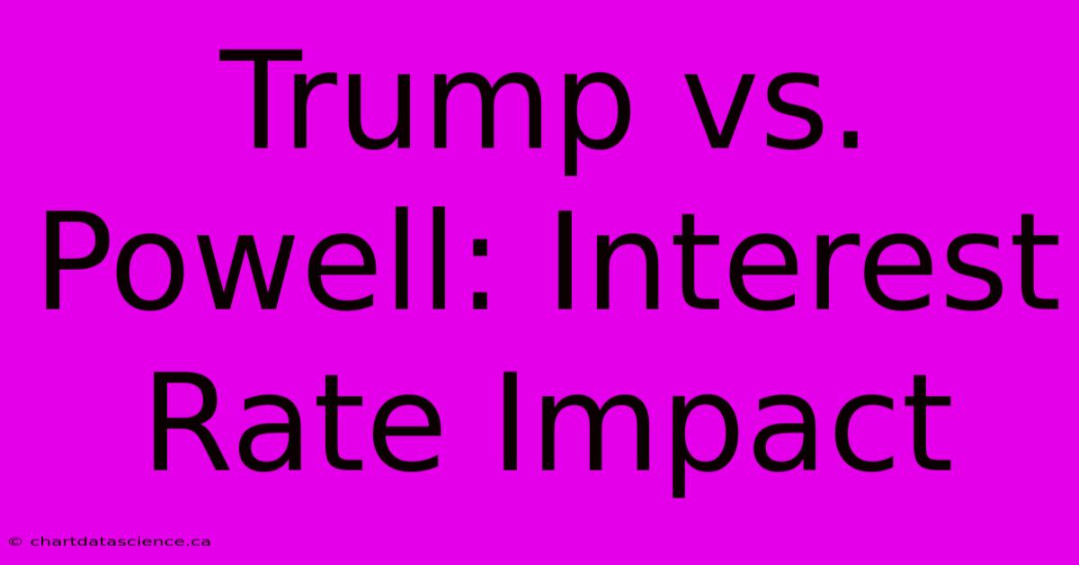 Trump Vs. Powell: Interest Rate Impact