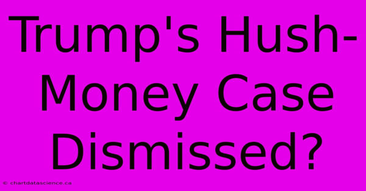 Trump's Hush-Money Case Dismissed?